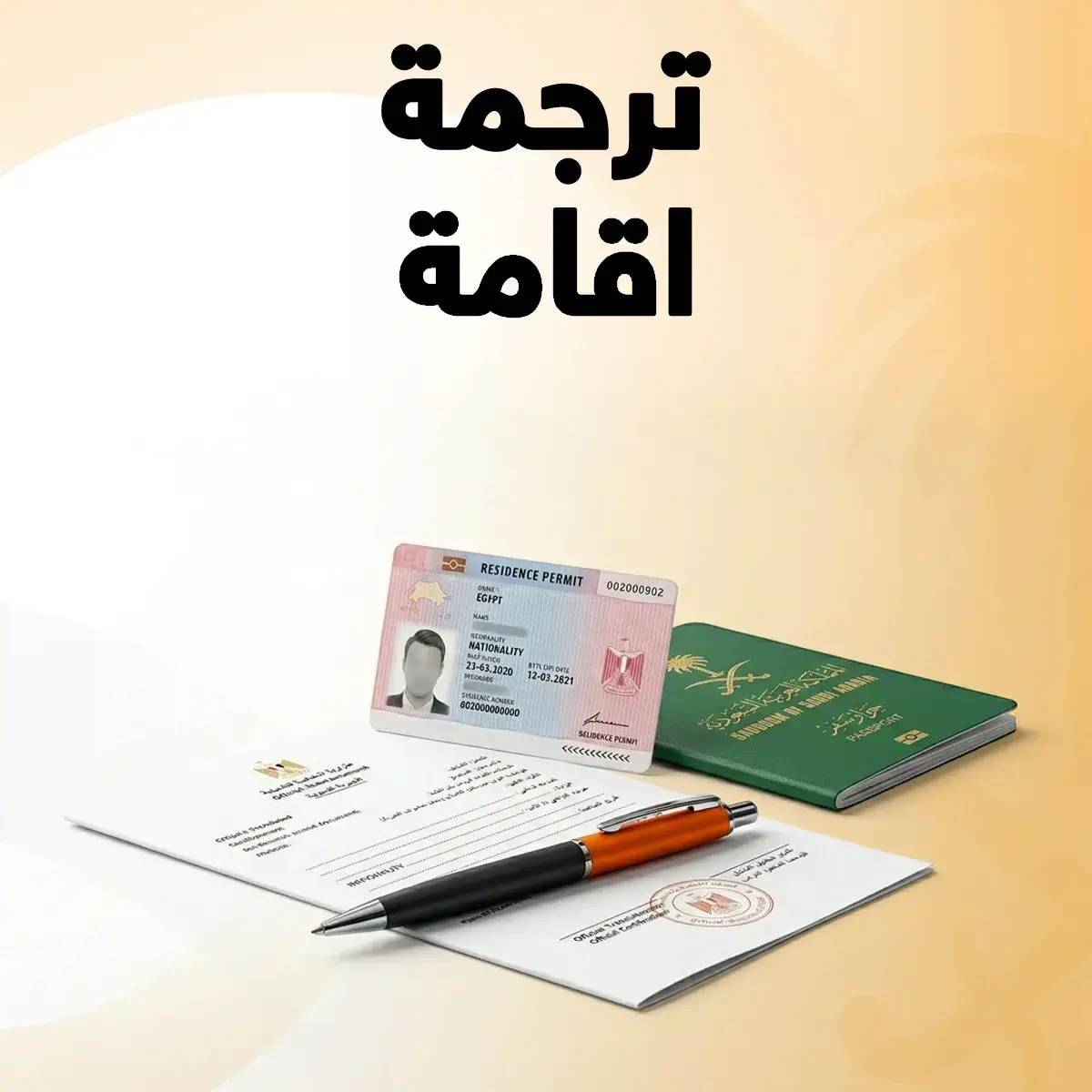ترجمة اقامة خدمة ترجمة اقامة معتمدة