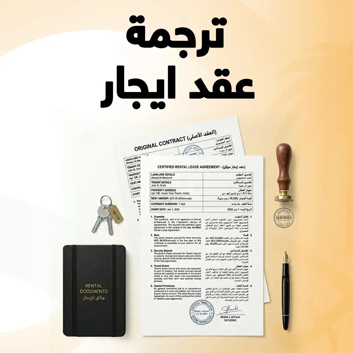 ترجمة عقد ايجار مكتب ترجمة عقد ايجار